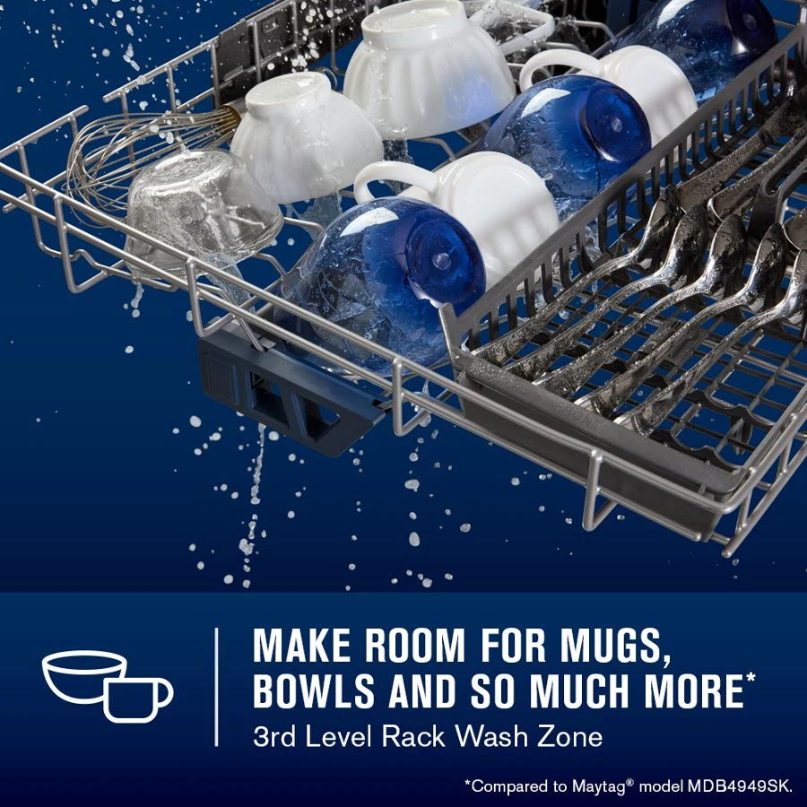 24 Inch Built-In Dishwasher With Power Dry, Sanitize Cycle, And Bar Handle view 7