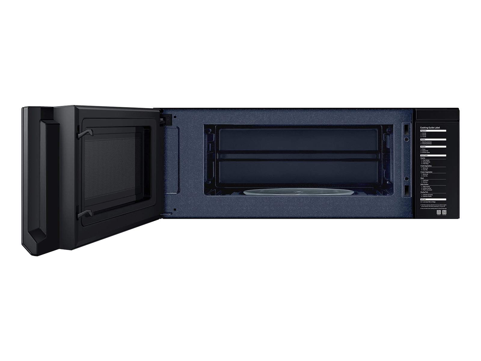 1.1 cu. ft. Smart SLIM Over-the-Range Microwave with 400 CFM Hood Ventilation, Wi-Fi & Voice Control in Black Stainless Steel ME11A7510DGAA