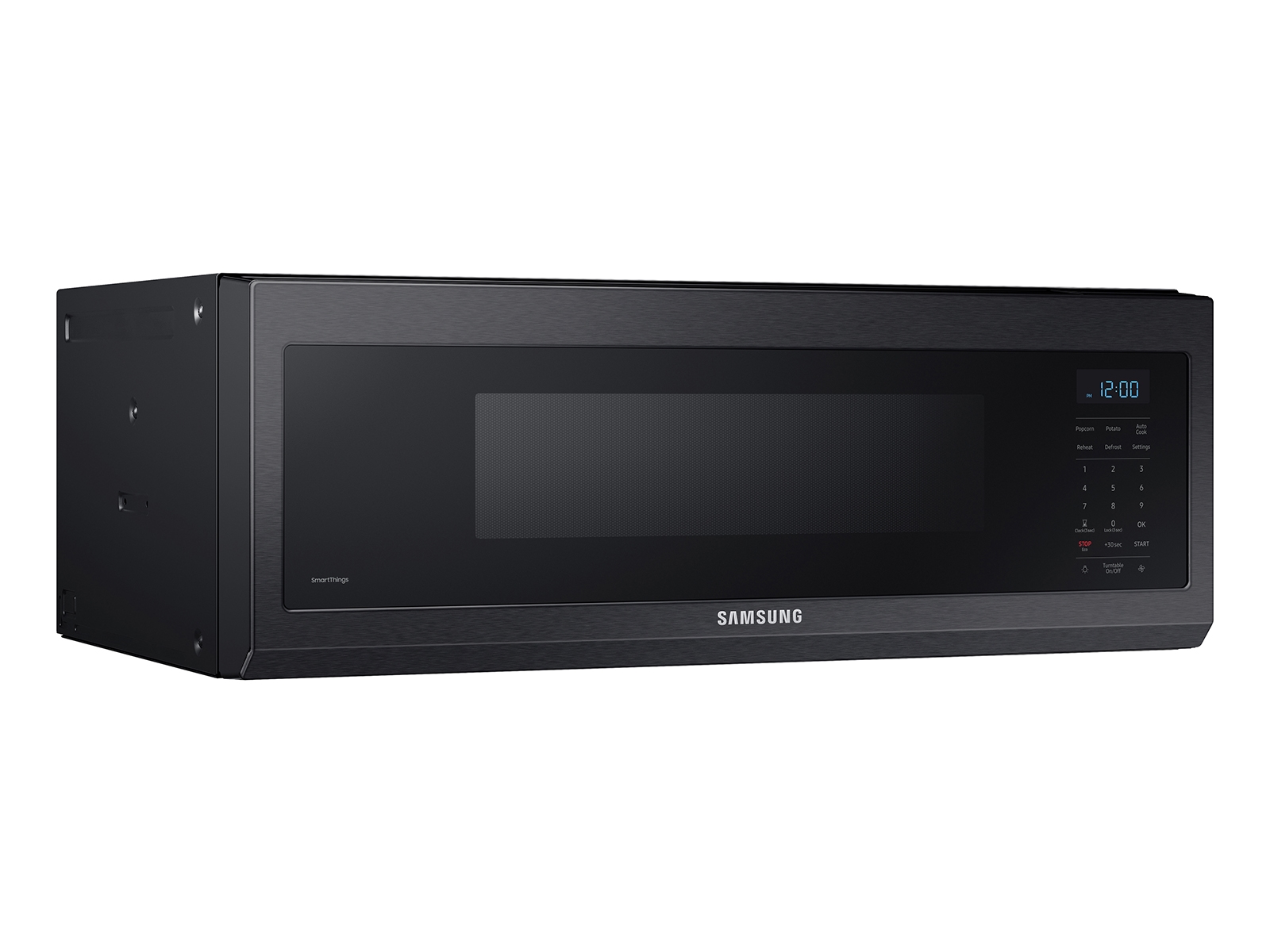 1.1 cu. ft. Smart SLIM Over-the-Range Microwave with 400 CFM Hood Ventilation, Wi-Fi & Voice Control in Black Stainless Steel ME11A7510DGAA