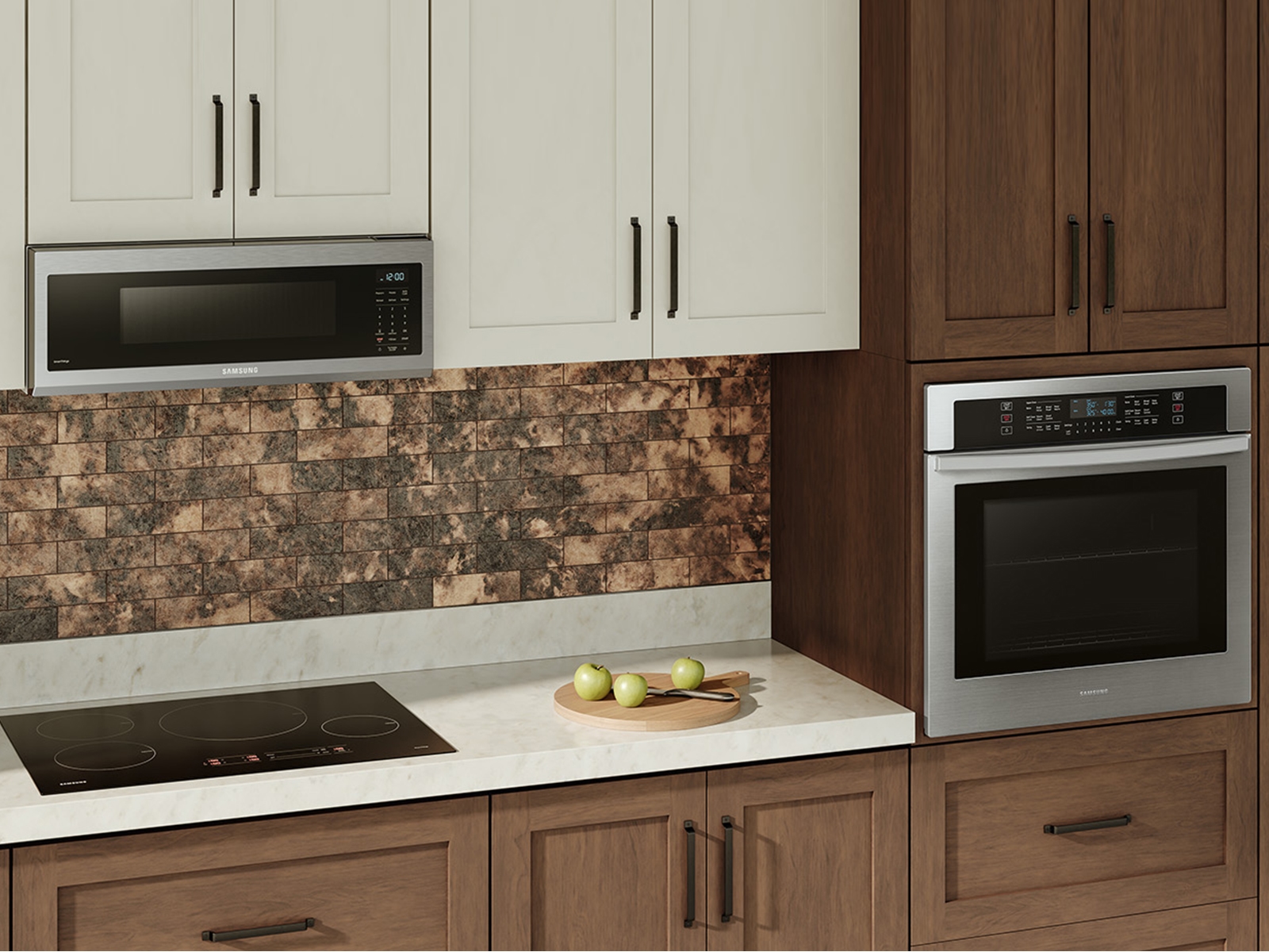1.1 cu. ft. Smart SLIM Over-the-Range Microwave with 400 CFM Hood Ventilation, Wi-Fi & Voice Control in Stainless Steel ME11A7510DSAA