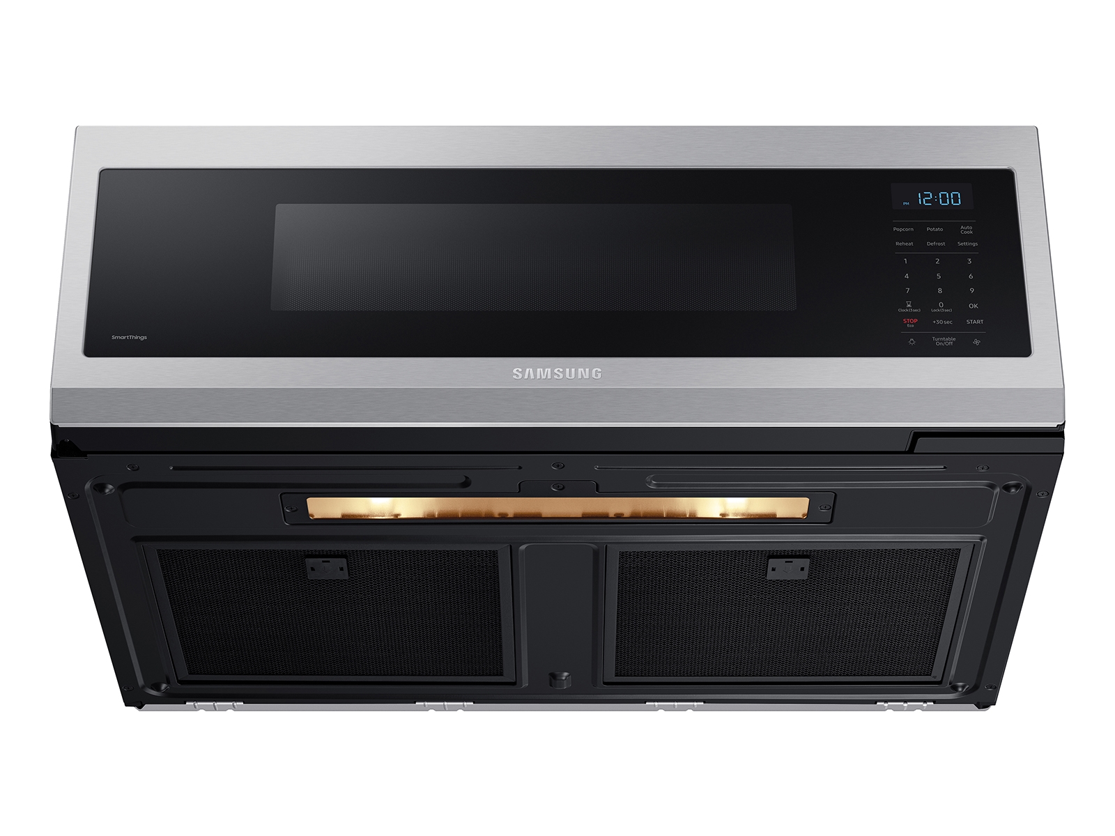 1.1 cu. ft. Smart SLIM Over-the-Range Microwave with 400 CFM Hood Ventilation, Wi-Fi & Voice Control in Stainless Steel ME11A7510DSAA