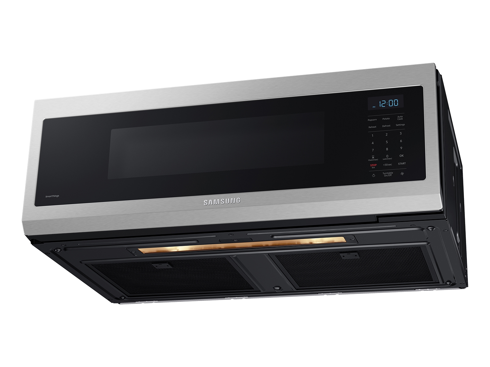 1.1 cu. ft. Smart SLIM Over-the-Range Microwave with 400 CFM Hood Ventilation, Wi-Fi & Voice Control in Stainless Steel ME11A7510DSAA