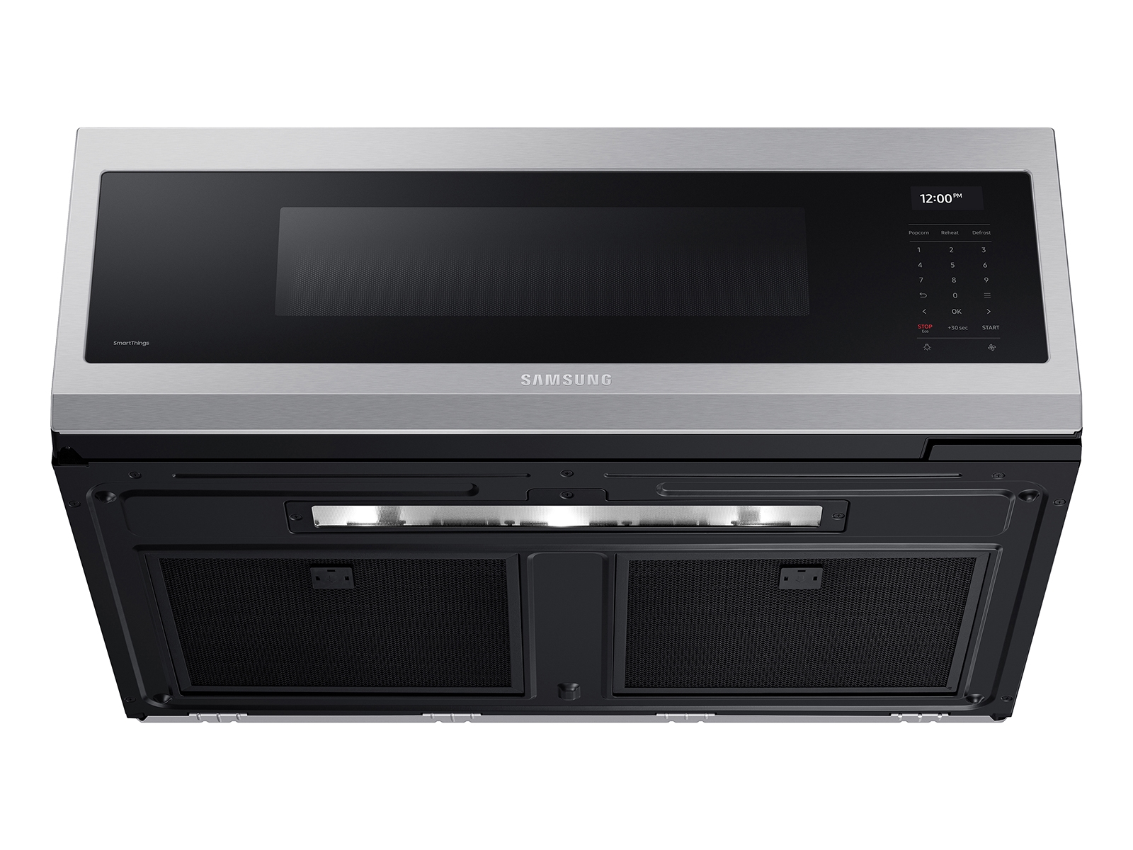 1.1 cu. ft. Smart SLIM Over-the-Range Microwave with 550 CFM Hood Ventilation, Wi-Fi & Voice Control in Stainless Steel ME11A7710DSAA