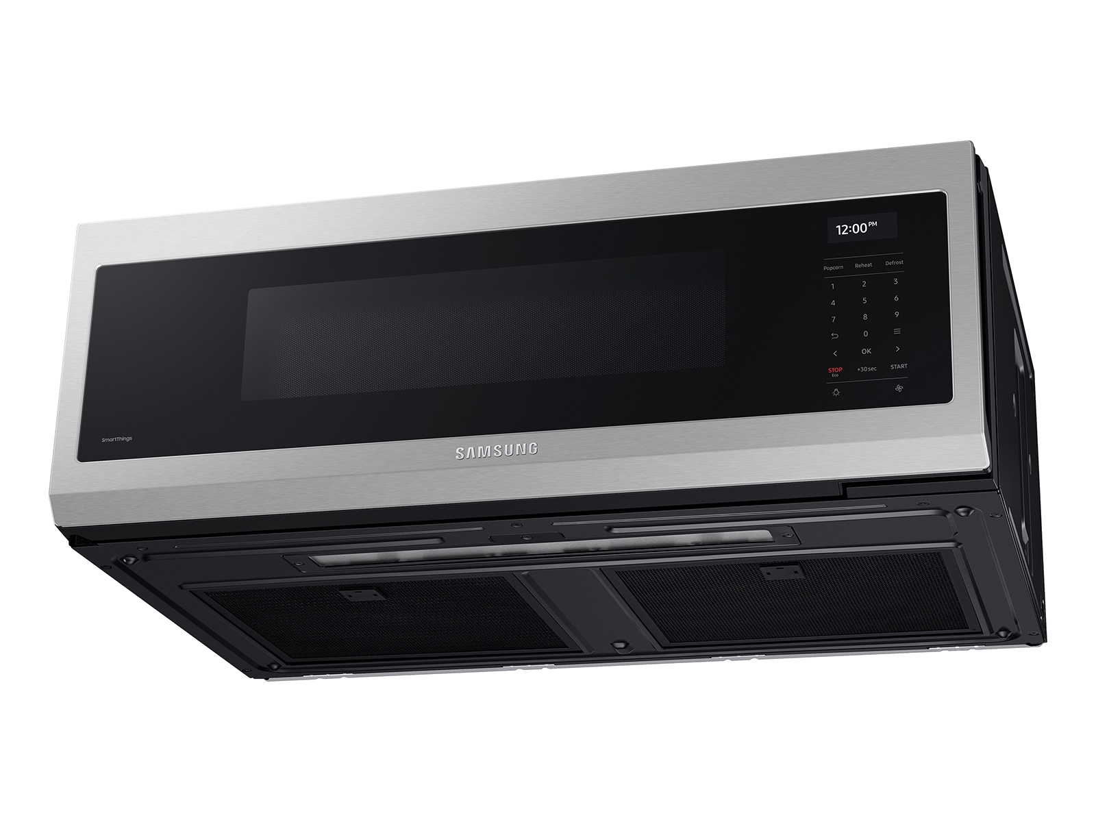 1.1 cu. ft. Smart SLIM Over-the-Range Microwave with 550 CFM Hood Ventilation, Wi-Fi & Voice Control in Stainless Steel ME11A7710DSAA