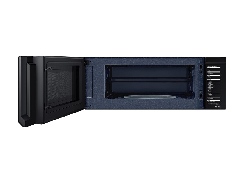1.1 cu. ft. Bespoke Smart SLIM Over-the-Range Microwave with 400 CFM Hood Ventilation, Wi-Fi & Voice Control in White Glass ME11CB751012AA