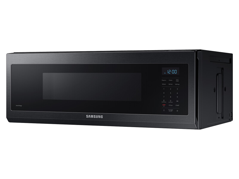 1.1 cu. ft. Smart SLIM Over-the-Range Microwave with 400 CFM Ventilation in Matte Black Steel ME11F7510MTAA