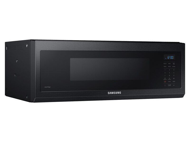 1.1 cu. ft. Smart SLIM Over-the-Range Microwave with 400 CFM Ventilation in Matte Black Steel ME11F7510MTAA