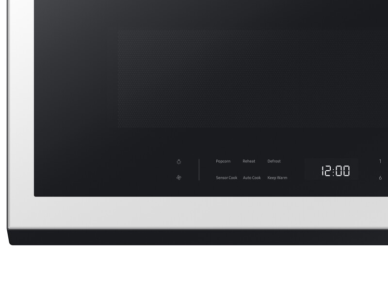 Bespoke 2.1 cu. ft. Over-the-Range Microwave with Wi-Fi in White Glass ME21DB630012AA