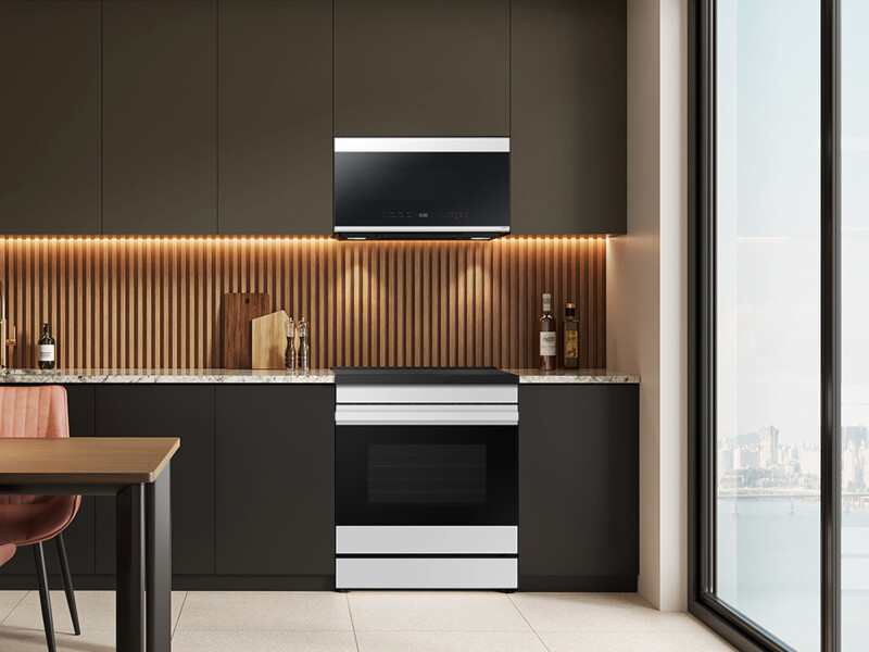 Bespoke 2.1 cu. ft. Over-the-Range Microwave with Edge to Edge Glass Display in White Glass ME21DB650012AA