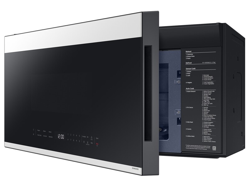 Bespoke 2.1 cu. ft. Over-the-Range Microwave with Edge to Edge Glass Display in White Glass ME21DB650012AA
