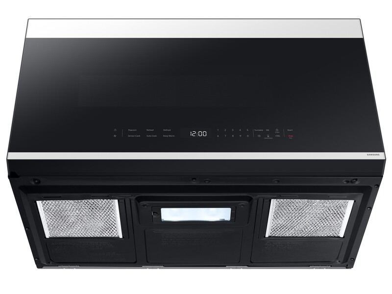 Bespoke 2.1 cu. ft. Over-the-Range Microwave with Edge to Edge Glass Display in White Glass ME21DB650012AA