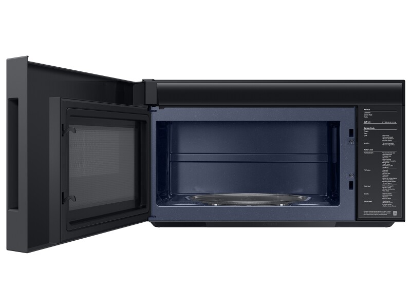 Bespoke 2.1 cu. ft. Over-the-Range Microwave with Auto Dimming Glass Touch Controls in White Glass ME21DB670012AA