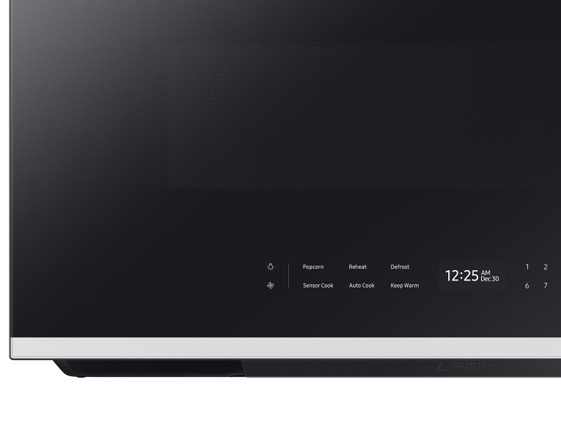 Bespoke 2.1 cu. ft. Over-the-Range Microwave with Auto Dimming Glass Touch Controls in White Glass ME21DB670012AA