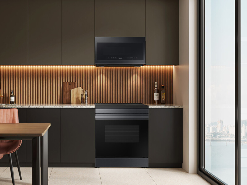 2.1 cu. ft. Over-the-Range Microwave with Wi-Fi in Matte Black Steel ME21DG6300MTAA