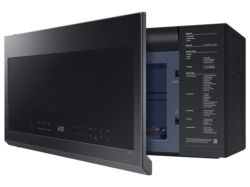 2.1 cu. ft. Over-the-Range Microwave with Wi-Fi in Matte Black Steel ME21DG6300MTAA