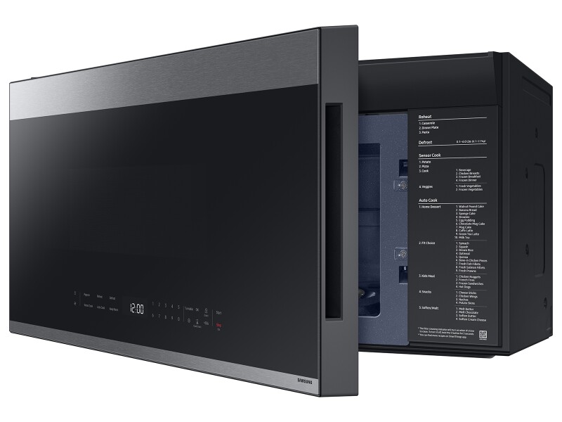 Bespoke 2.1 cu. ft. Over-the-Range Microwave with Edge to Edge Glass Display in Fingerprint Resistant Stainless Steel ME21DG6500SRAA