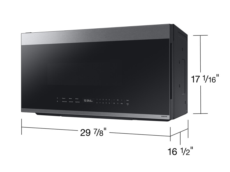 Bespoke 2.1 cu. ft. Over-the-Range Microwave with Auto Dimming Glass Touch Controls in Fingerprint Resistant Stainless Steel ME21DG6700SRAA
