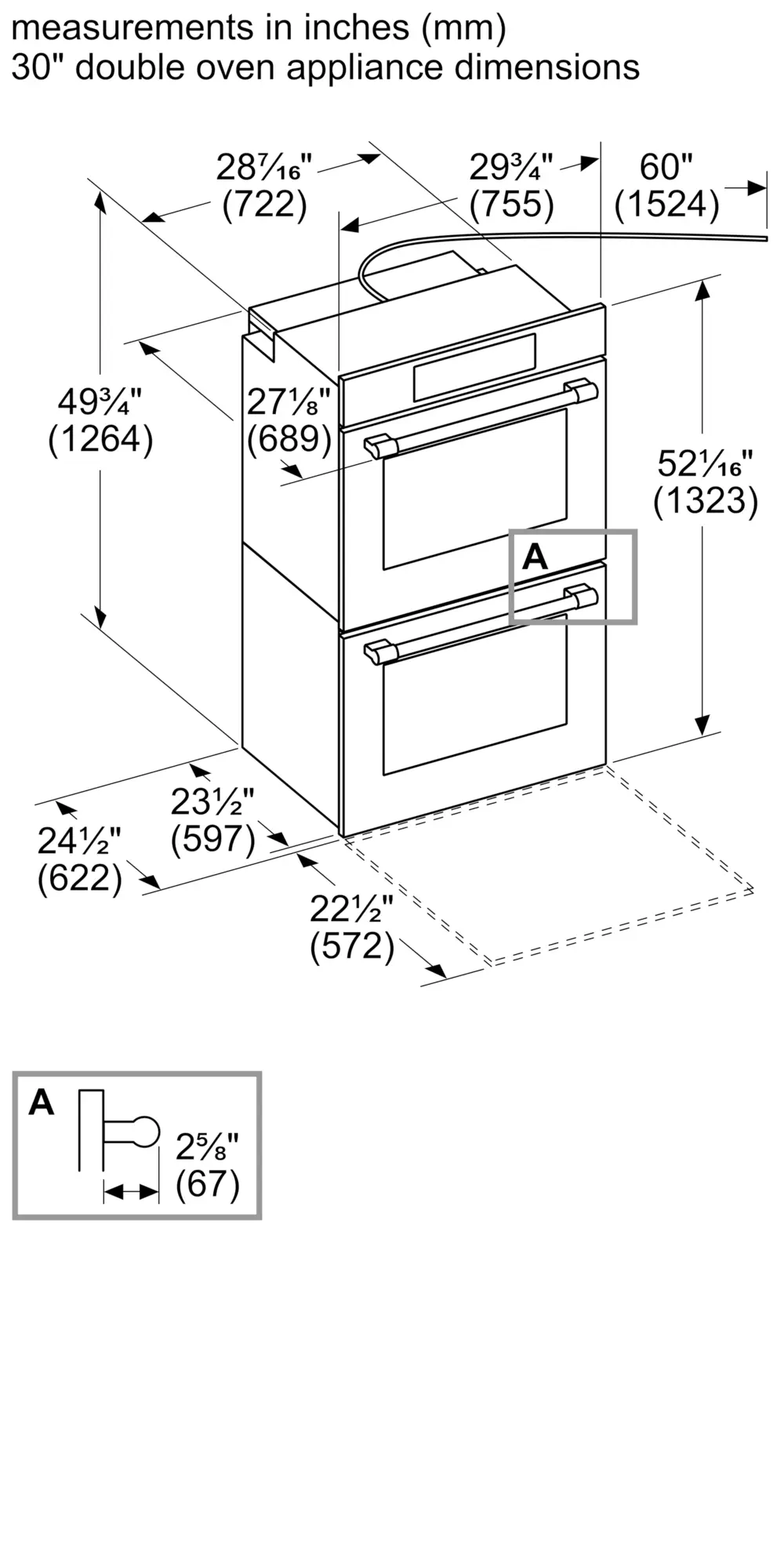 Masterpiece® Double Wall Oven 30'' ME302YP