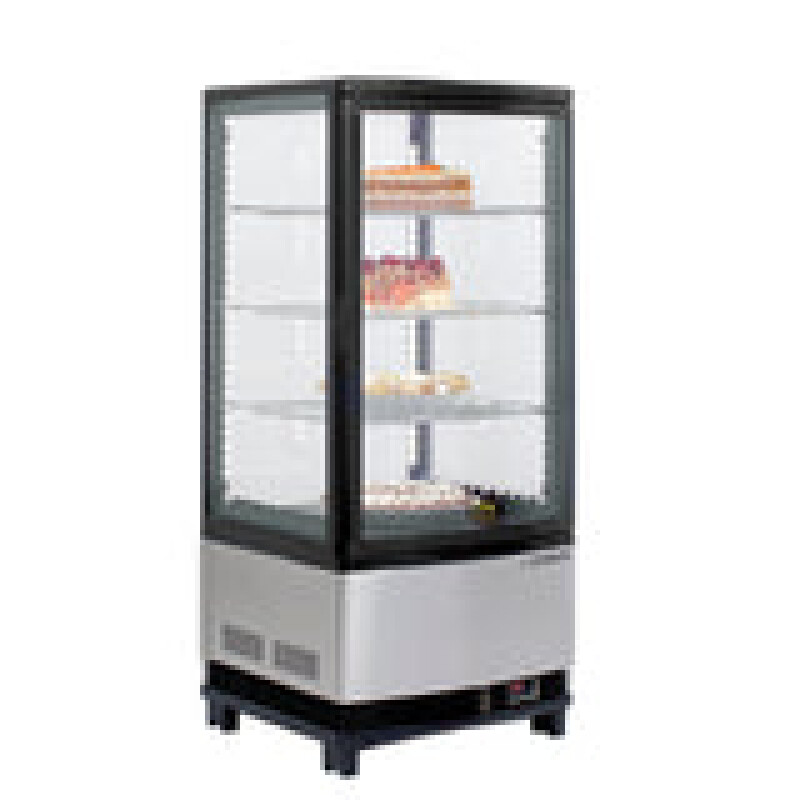 Maxx Cold X-Series 4-Sided Glass One-Door Merchandiser Refrigerator MECR31D