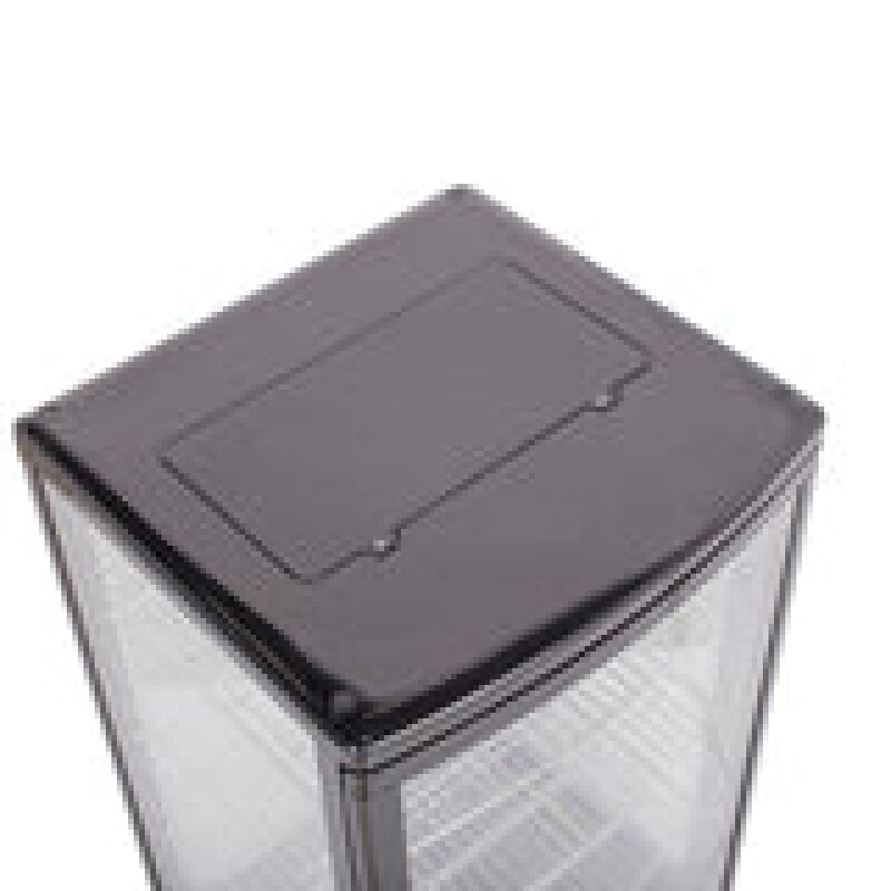 Maxx Cold X-Series 4-Sided Glass One-Door Merchandiser Refrigerator MECR31D