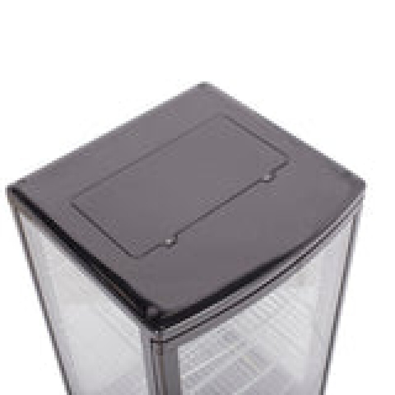 Maxx Cold 4-Sided Glass Merchandiser Refrigerator, Countertop/Floor Display, Black/ MECR31D