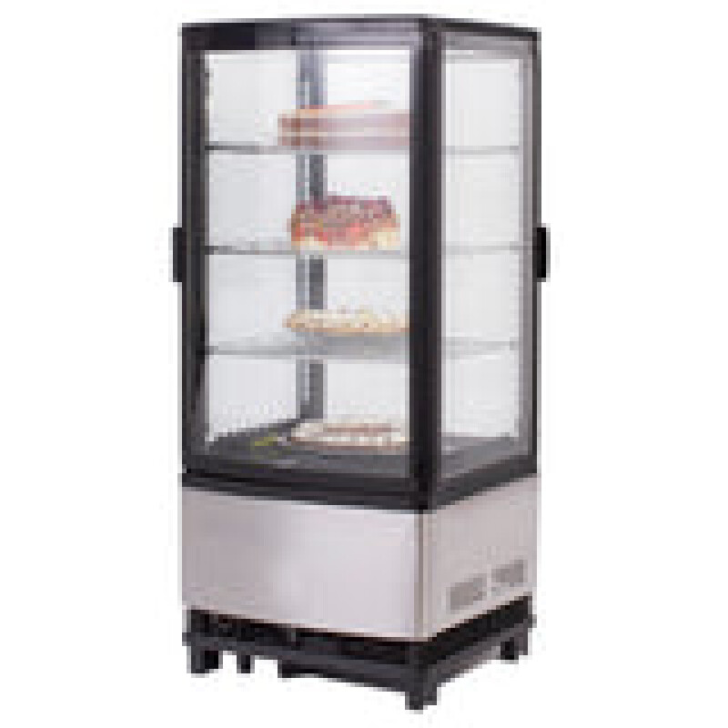 Maxx Cold X-Series 4-Sided Glass Two-Door Pass-Thru Merchandiser Refrigerator MECR32D