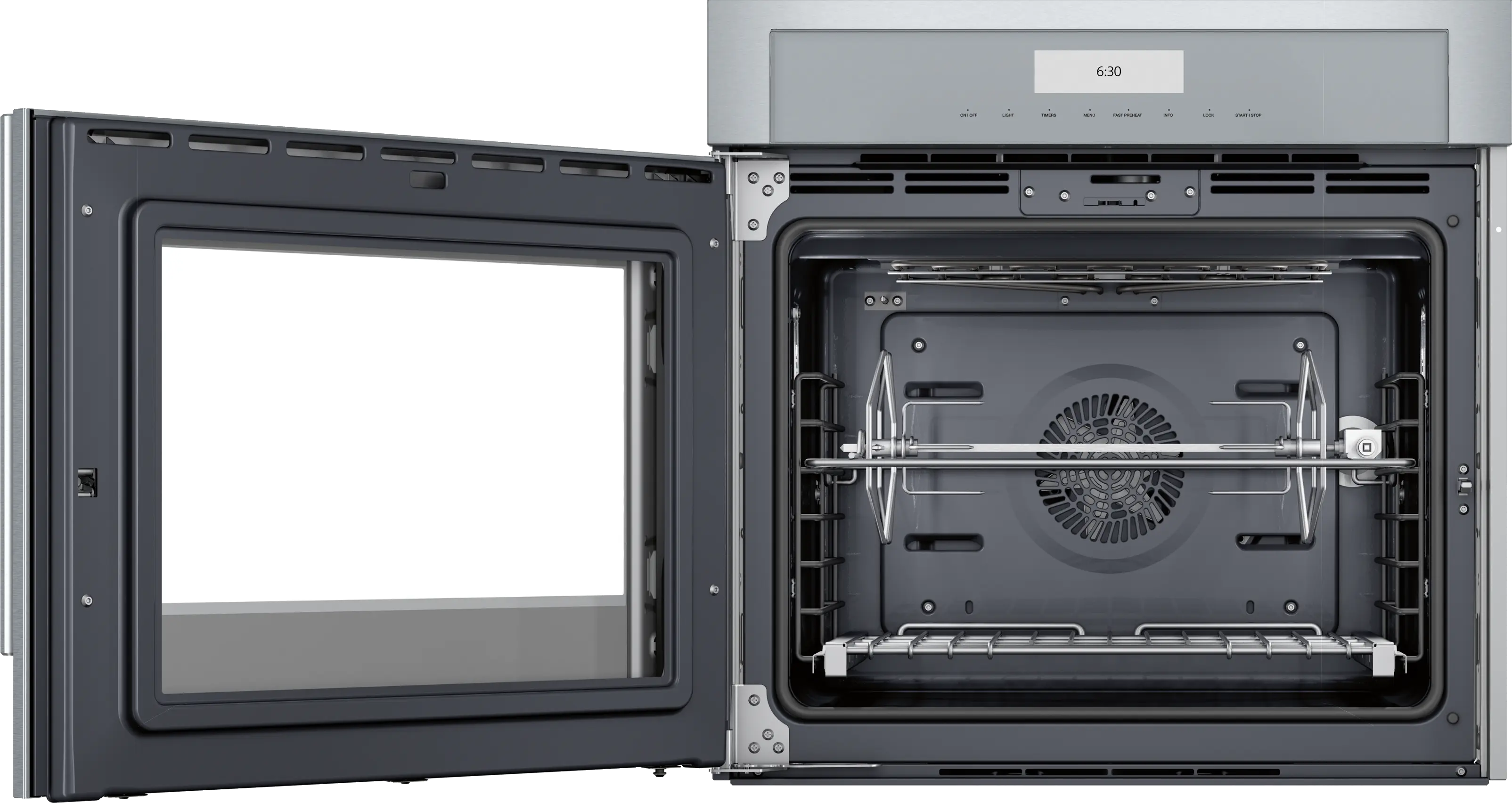 Masterpiece® Single Wall Oven 30'' Left Side Opening Door, MED301LWS