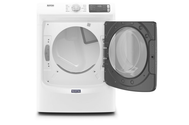 Maytag Front Load Electric Dryer with Extra Power and Quick Dry cycle - 7.3 cu. ft. White MED5630HW Picture 1