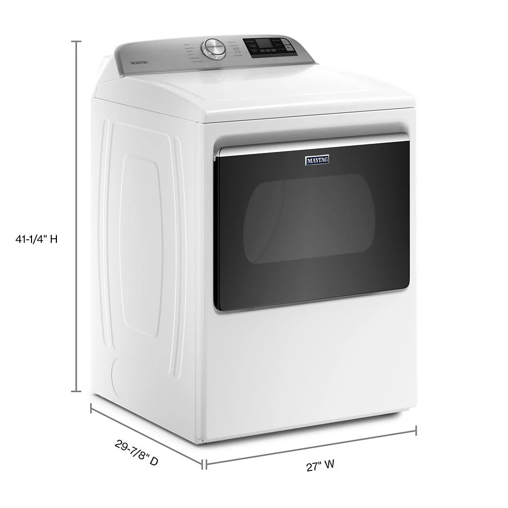 Smart Top Load Electric Dryer with Extra Power - 7.4 cu. ft. view 10