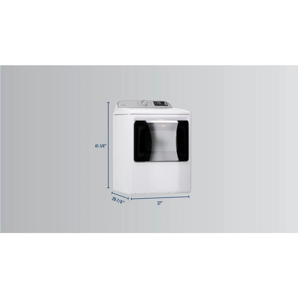 Smart Top Load Electric Dryer with Extra Power Button - 7.4 cu. ft. MED6230RHW