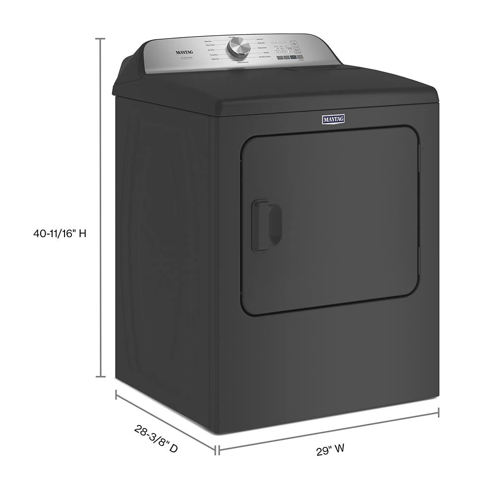 Pet Pro Top Load Electric Dryer - 7.0 cu. ft. MED6500MBK