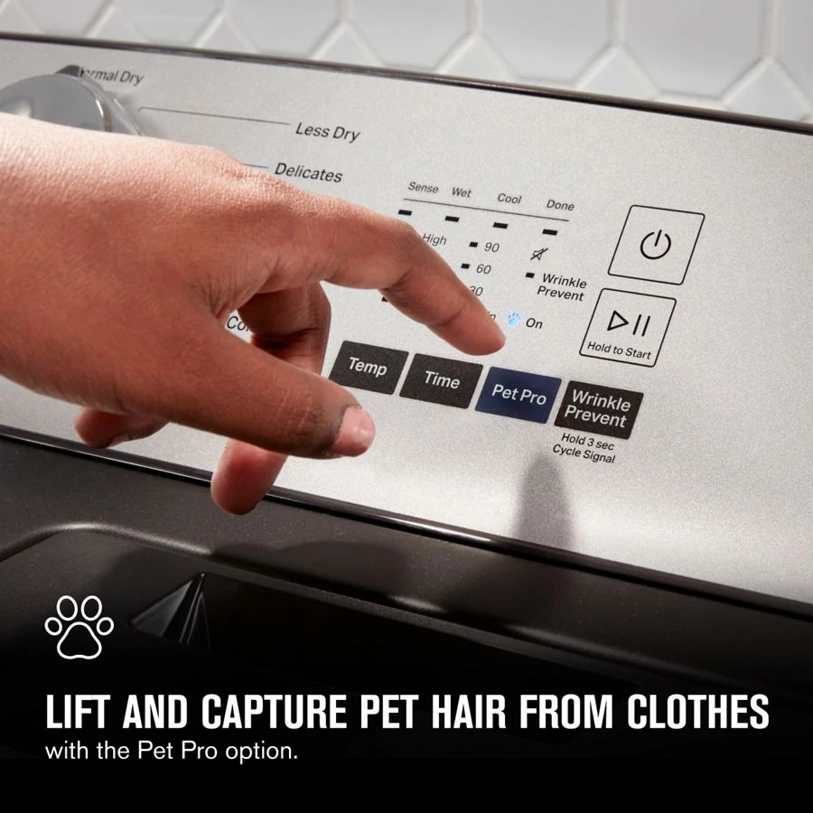 Pet Pro Top Load Electric Dryer - 7.0 Cu. Ft. MED6500MW