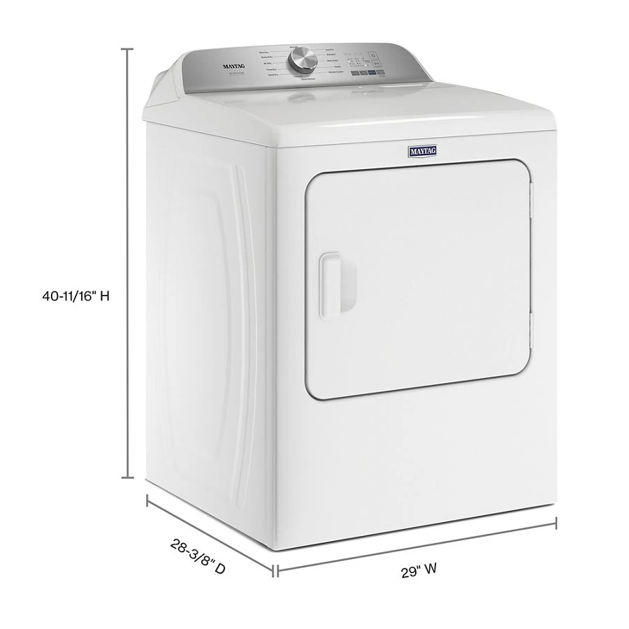 Pet Pro Top Load Electric Dryer - 7.0 Cu. Ft. MED6500MW