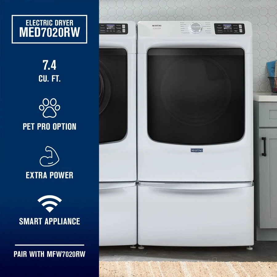 Smart Pet Pro Front Load Electric Dryer - 7.4 CU. FT. view 3