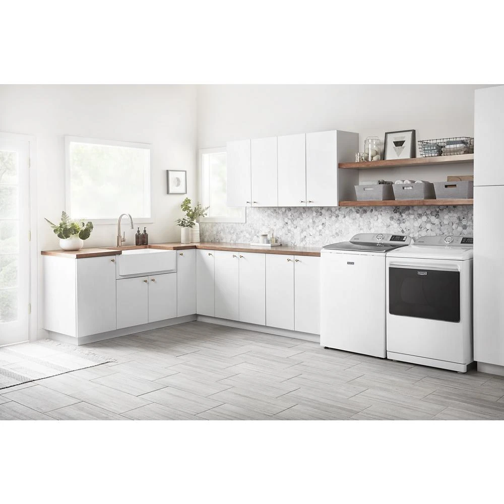 Smart Top Load Electric Dryer with Extra Power - 7.4 cu. ft. MED7230HW