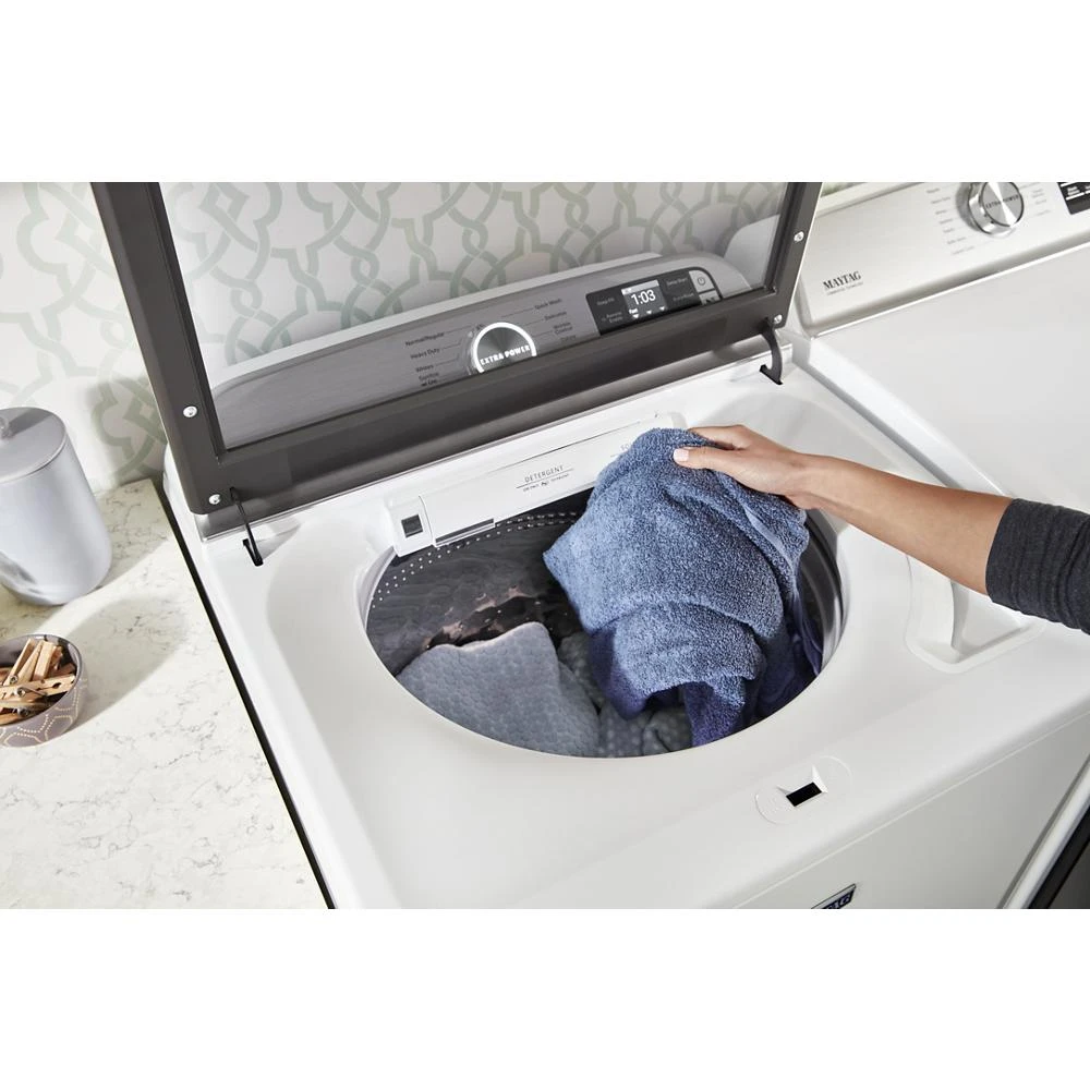 Smart Top Load Electric Dryer with Extra Power - 7.4 cu. ft. MED7230HW