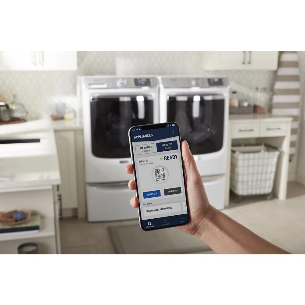 Smart Front Load Electric Dryer with Extra Power and Advanced Moisture Sensing Plus - 7.3 cu. ft. view 42
