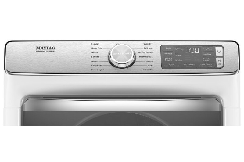 Smart Front Load Electric Dryer with Extra Power and Advanced Moisture Sensing Plus - 7.3 cu. ft. MED8630HW