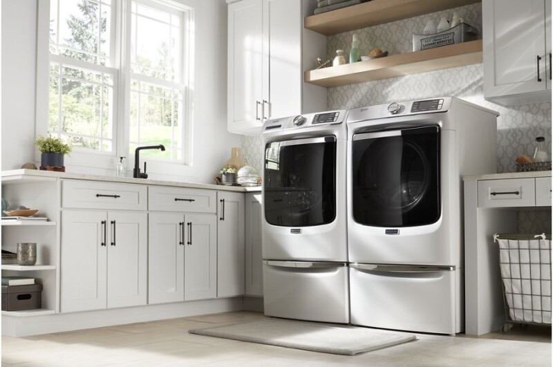 Smart Front Load Electric Dryer with Extra Power and Advanced Moisture Sensing Plus - 7.3 cu. ft. MED8630HW