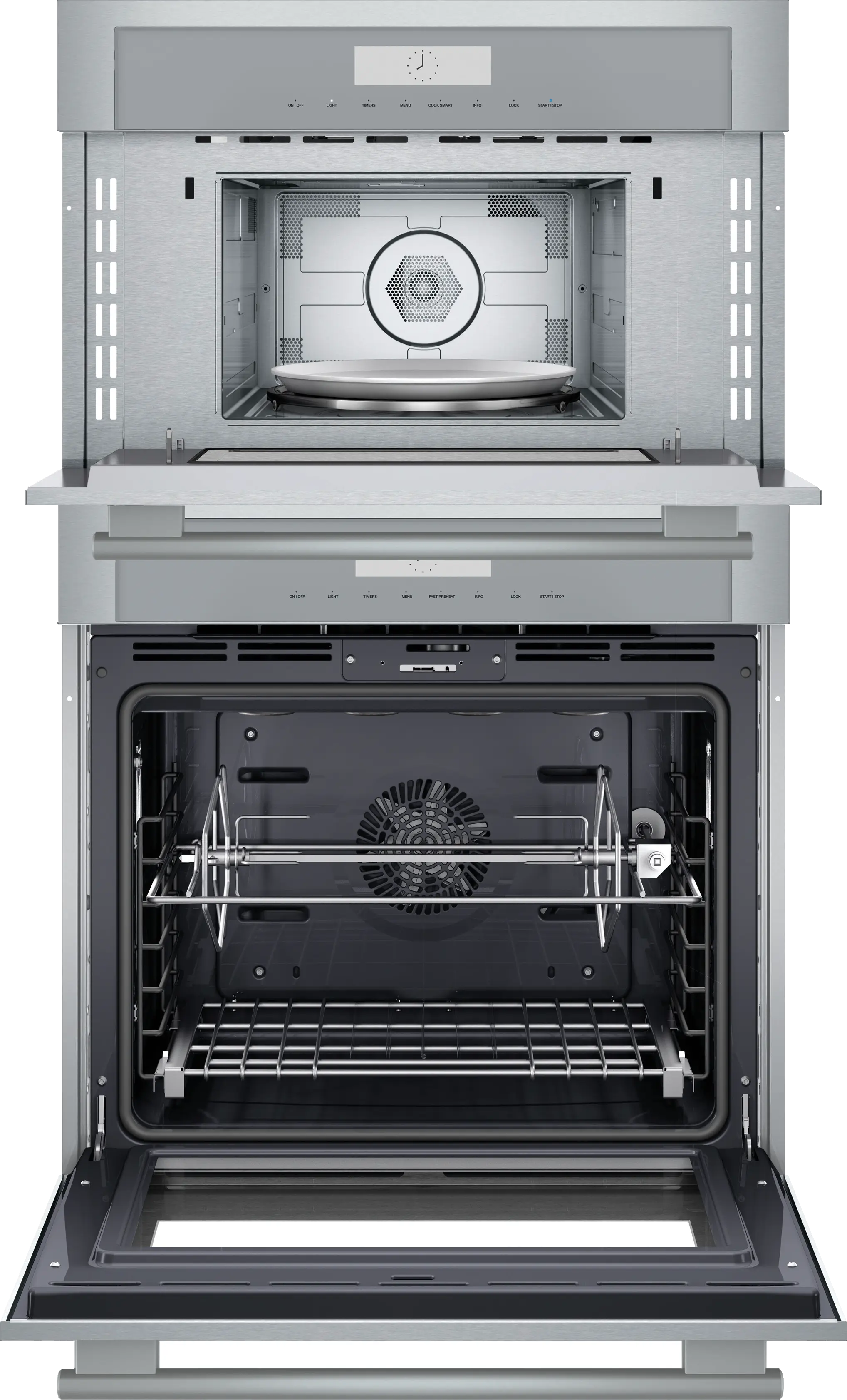 Masterpiece® Double Combination Built-in Oven With Speed Oven 30'' MEDMC301WS