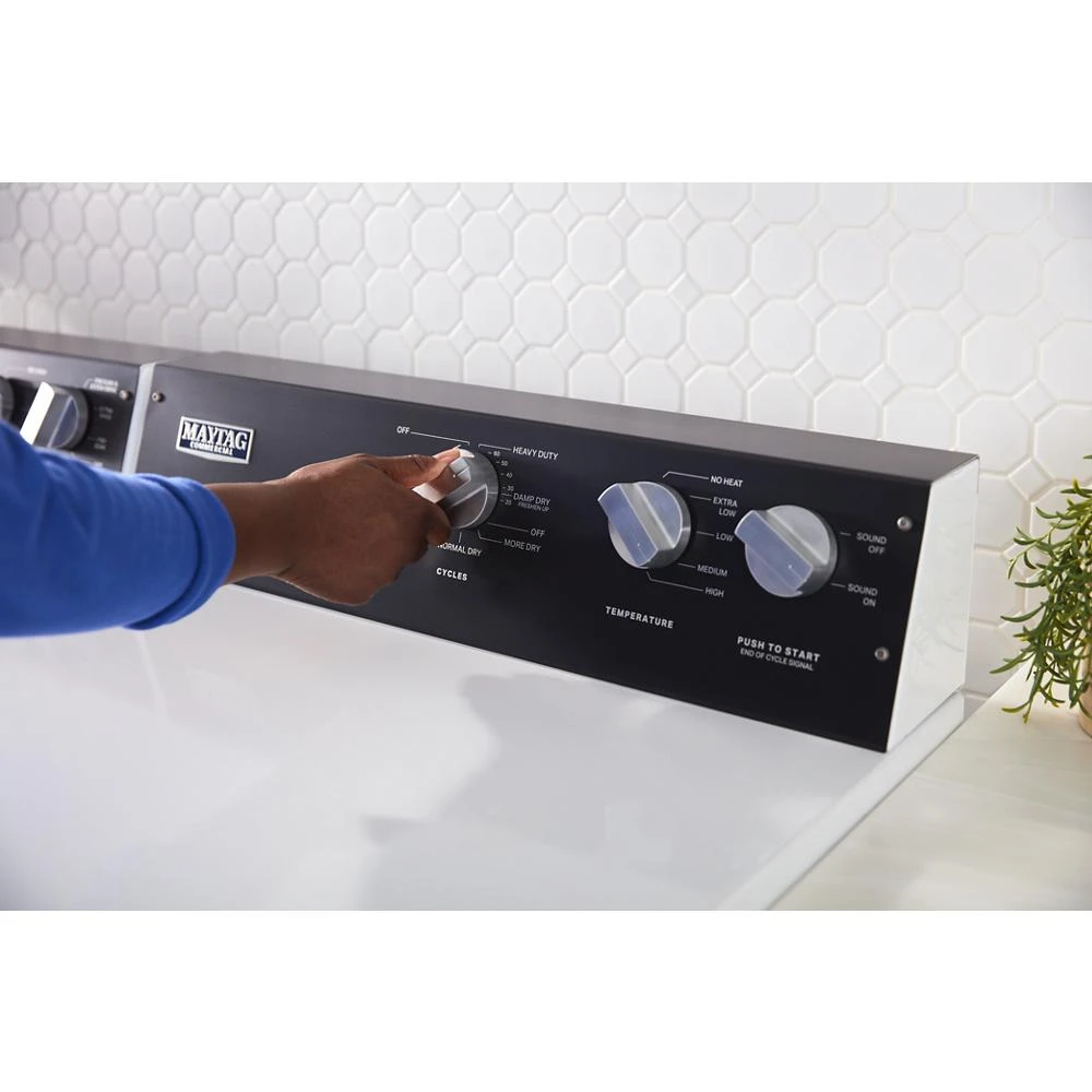 Commercial-Grade Residential Electric Dryer - 7.4 cu. ft. MEDP585GW