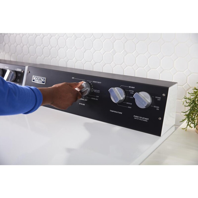 Commercial-Grade Residential Electric Dryer - 7.4 cu. ft MEDP586KW