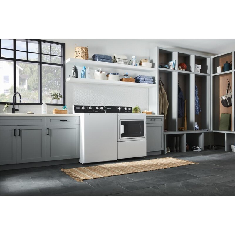 Commercial-Grade Residential Electric Dryer - 7.4 cu. ft MEDP586KW