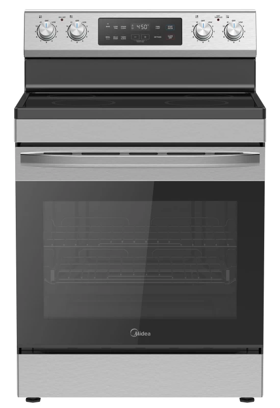 Midea 30" Electric Range with Steam Clean Stainless Steel MER30S2AST Picture 1