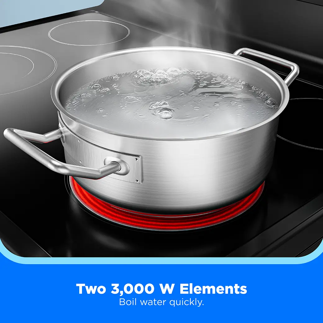 6.3 cu. ft. 4-Element 30” Freestanding Electric Range MER30S3ABB