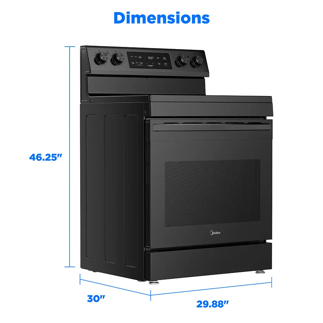 6.3 cu. ft. 4-Element 30” Freestanding Electric Range MER30S3ABB