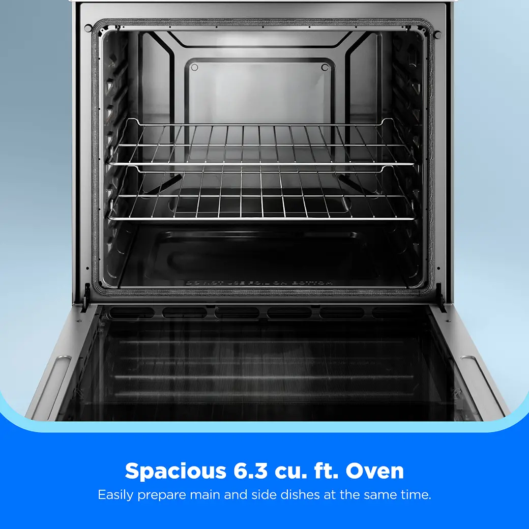 6.3 cu. ft. 4-Element 30” Freestanding Electric Range MER30S3AST