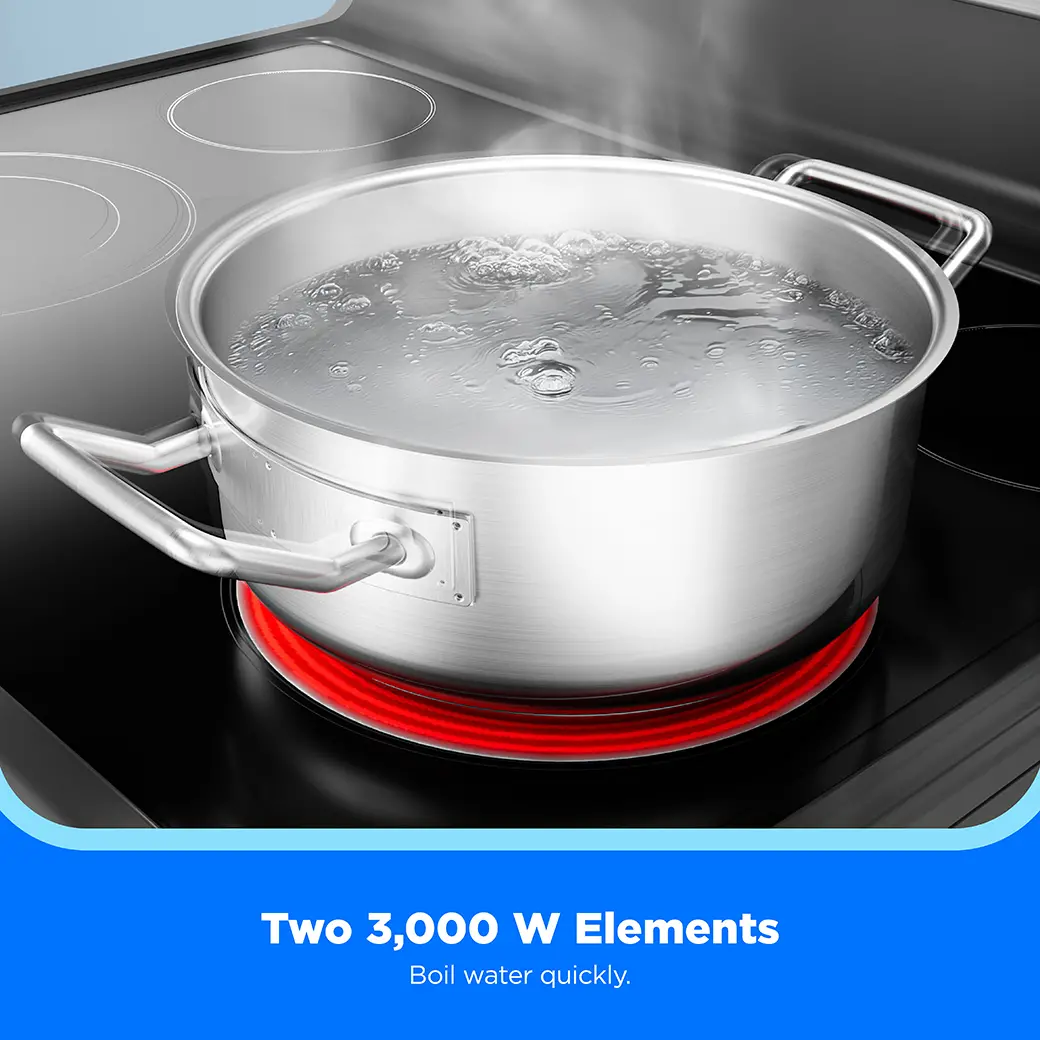 6.3 cu. ft. 4-Element 30” Freestanding Electric Range MER30S3AST