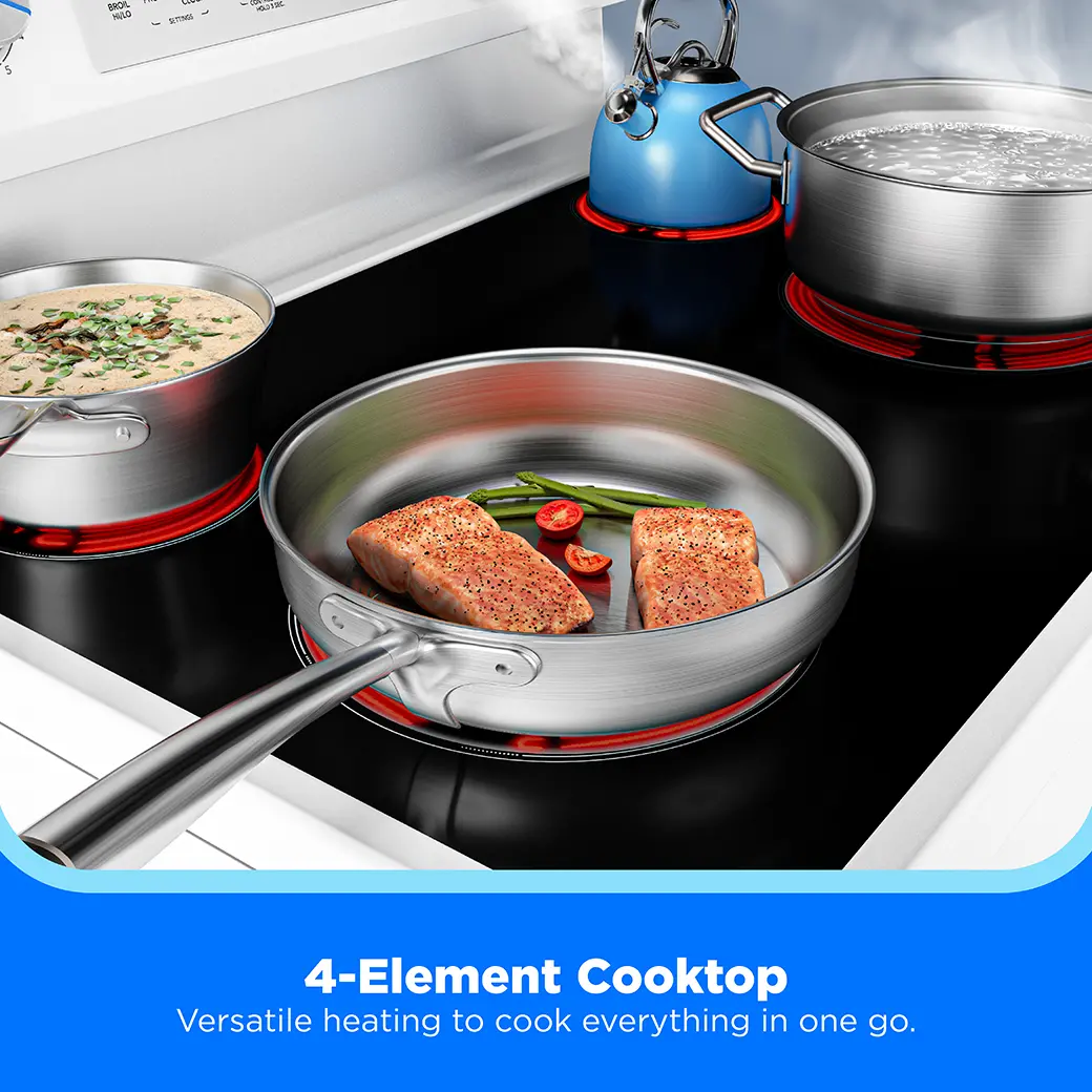 6.3 cu. ft. 4-Element 30” Freestanding Electric Range MER30S3AWW