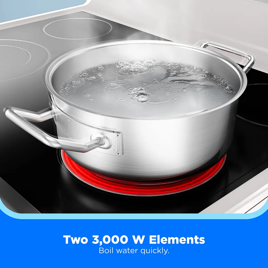6.3 cu. ft. 4-Element 30” Freestanding Electric Range MER30S3AWW
